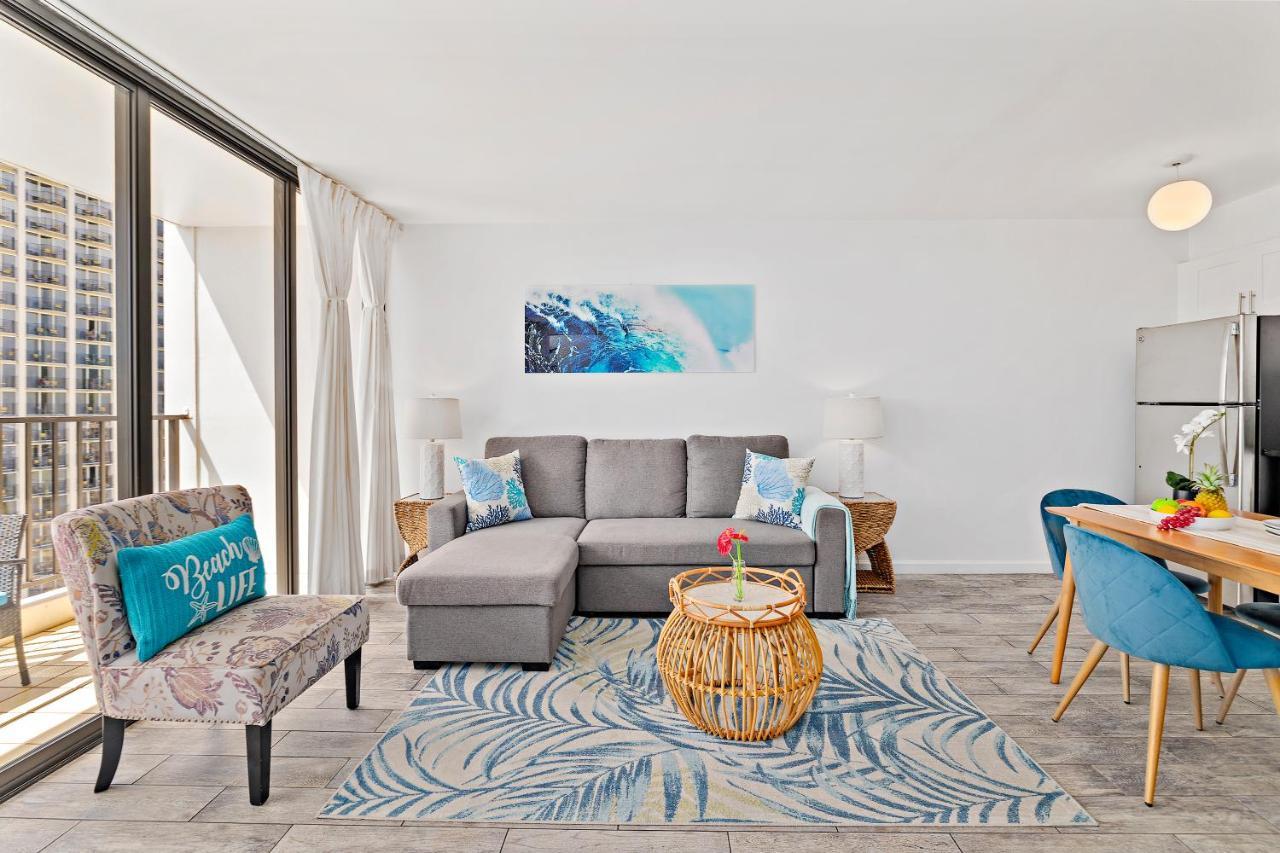 1Br With Great Ocean Views, 1 Block To Waikiki Beach Гонолулу Экстерьер фото