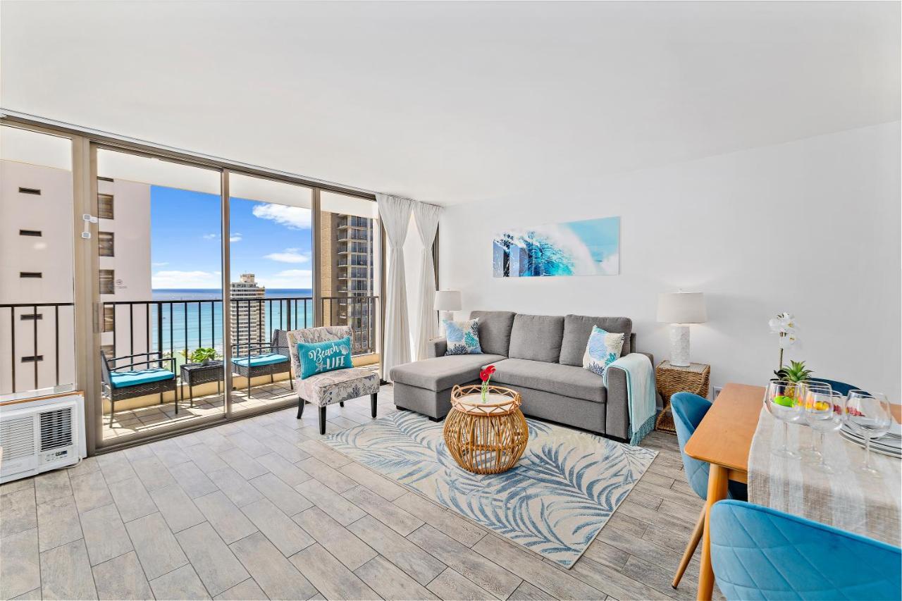 1Br With Great Ocean Views, 1 Block To Waikiki Beach Гонолулу Экстерьер фото