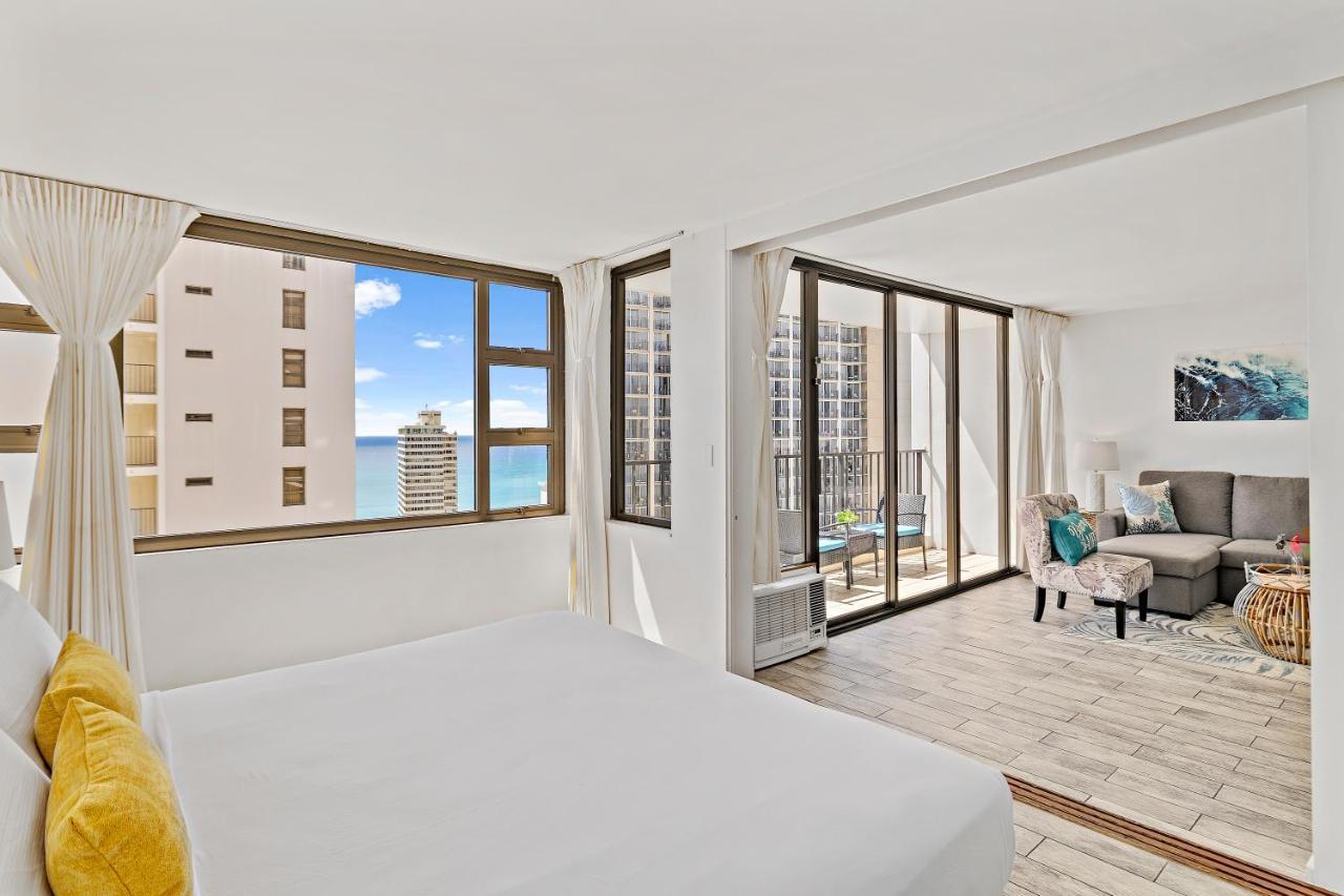 1Br With Great Ocean Views, 1 Block To Waikiki Beach Гонолулу Экстерьер фото