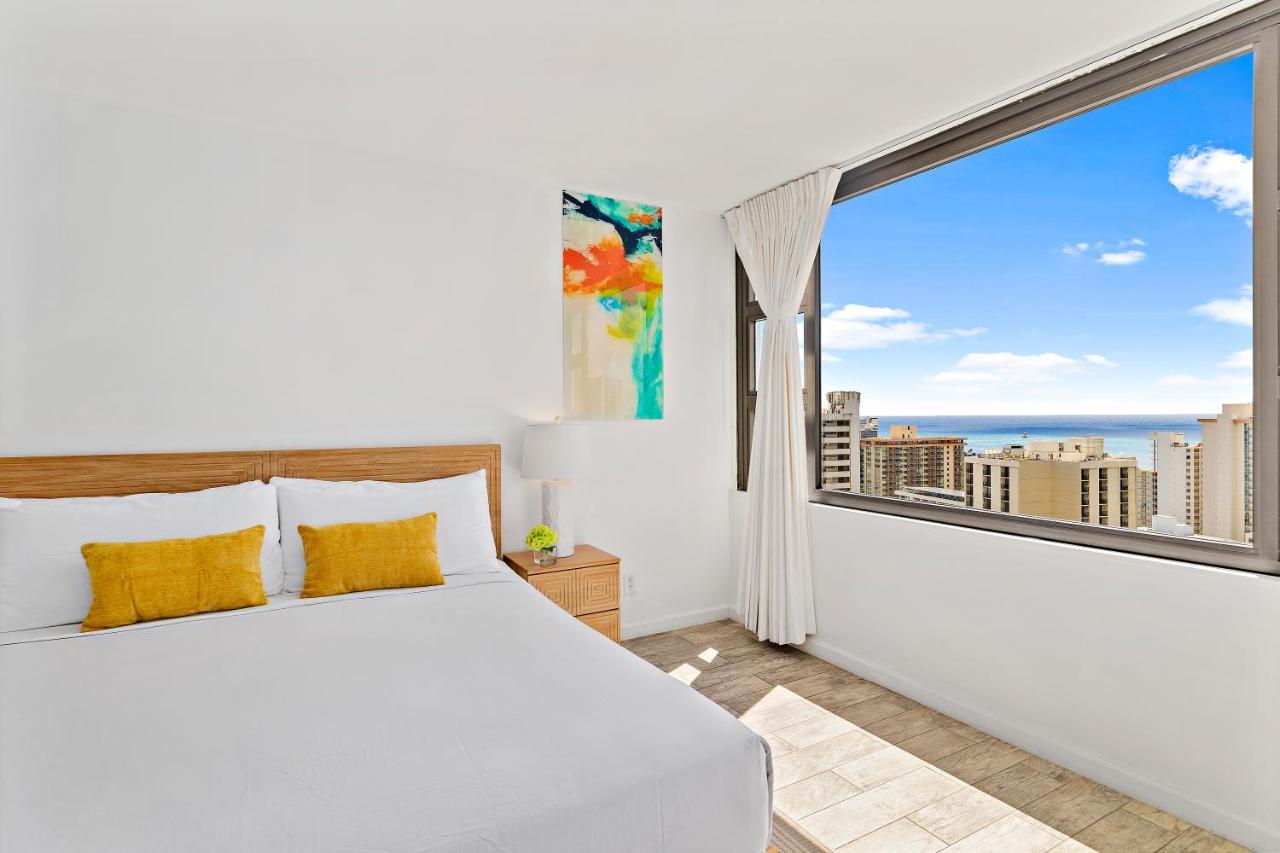 1Br With Great Ocean Views, 1 Block To Waikiki Beach Гонолулу Экстерьер фото